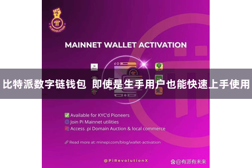 比特派数字链钱包  即使是生手用户也能快速上手使用