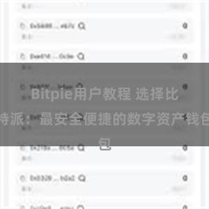 Bitpie用户教程 选择比特派：最安全便捷的数字资产钱包